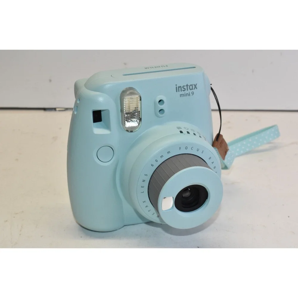 Fujifilm Instax Mini 9 Instant Camera Ice Blue Wrist Strap With Travel Case‎